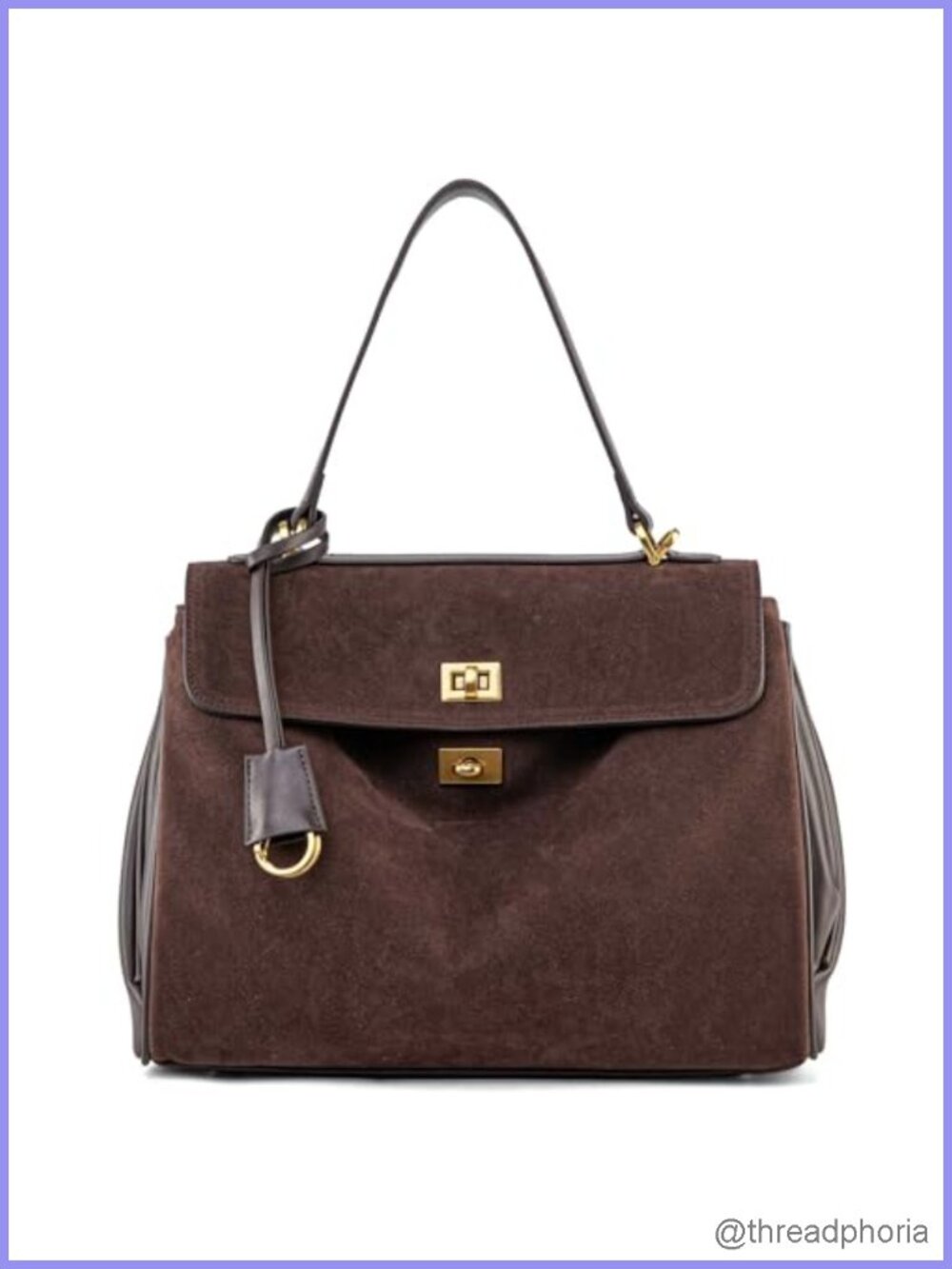 Suede Leather Tote Bag for Women Soft Leather Shoulder Handbag Satchel Purse